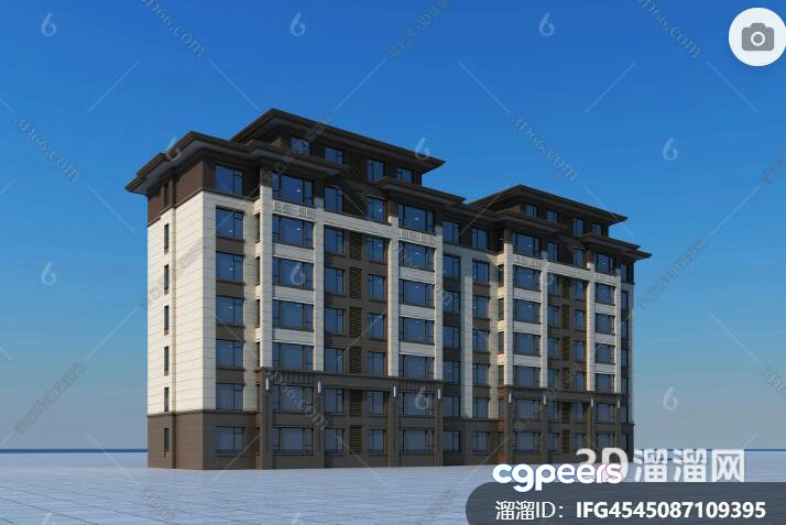 Modern Building Facade 3D Model - 7996 - VRAY Render Modern Building Facade 3D Model - 7996 - VRAY Render