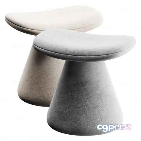Modern Gray Stool 3D Model - 2495 - CORONA Render Modern Gray Stool 3D Model - 2495 - CORONA Render