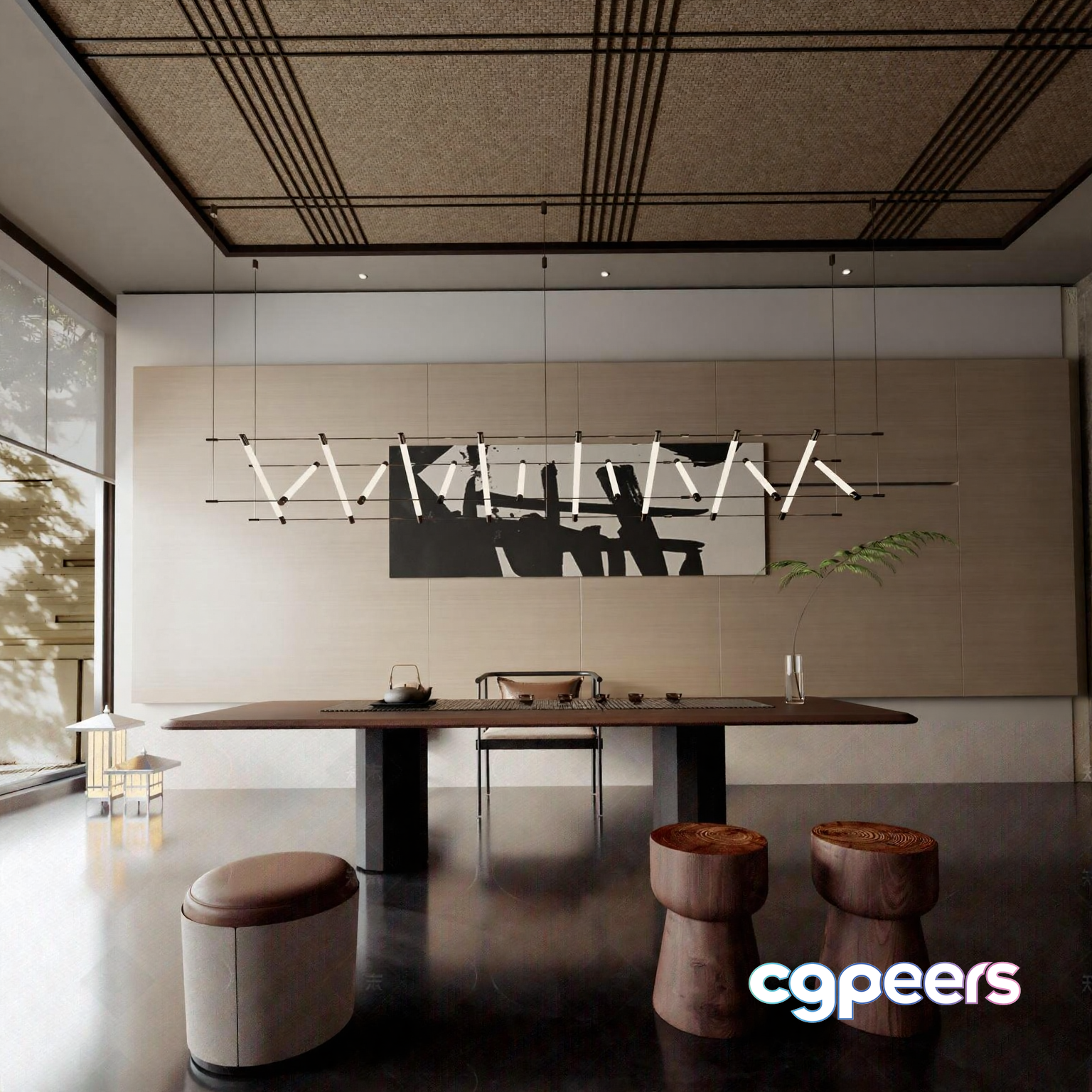 Modern Dining Room 3D Model - 23677 - VRAY Render Modern Dining Room 3D Model - 23677 - VRAY Render