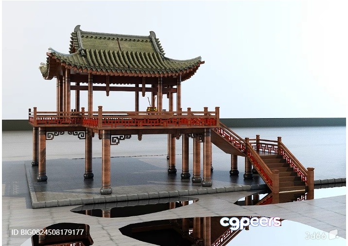 Chinese Pavilion 3D Model - 6225 - VRAY Render Chinese Pavilion 3D Model - 6225 - VRAY Render