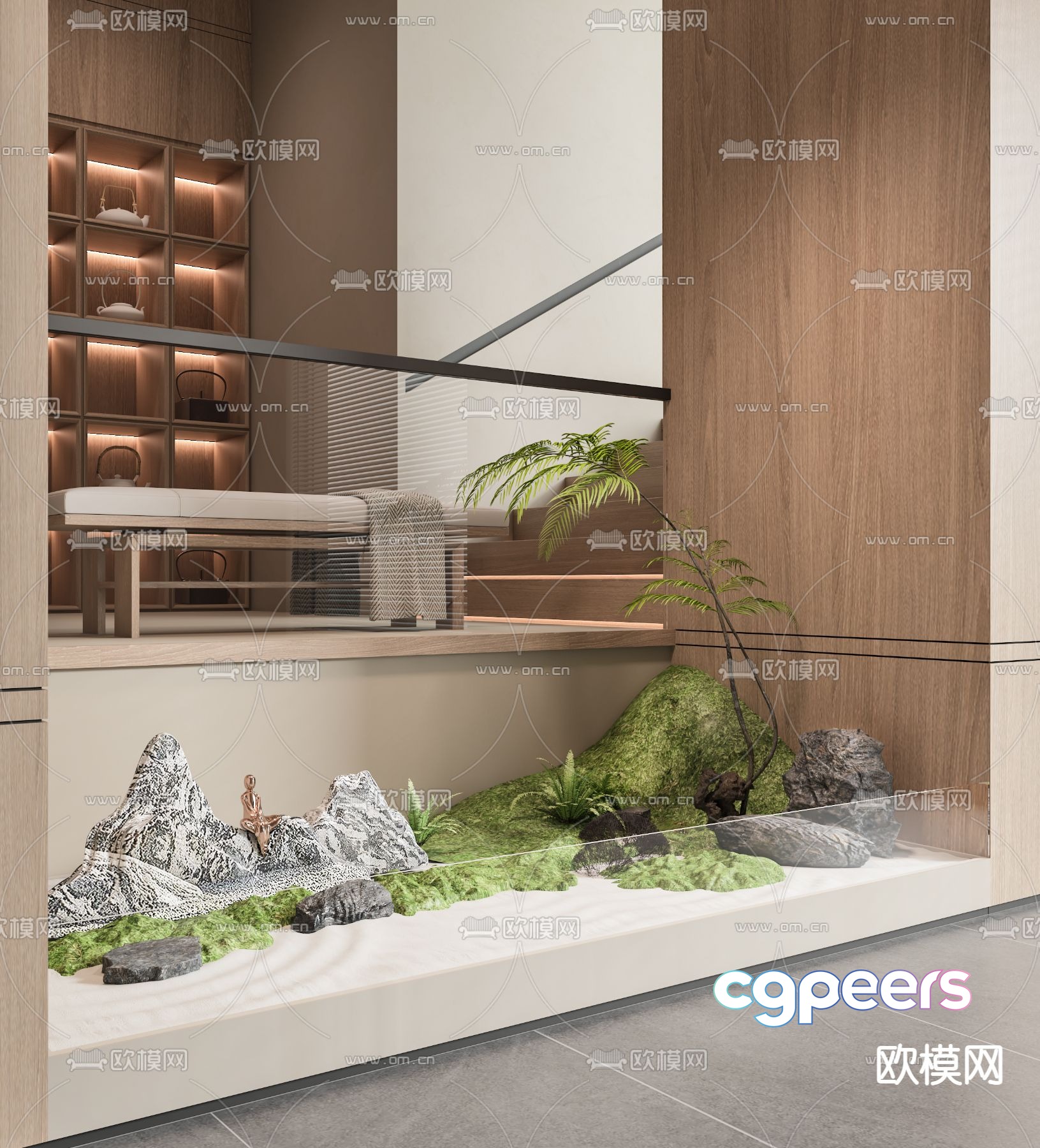 Modern Living Room 3D Model - 8823 - VRAY Render Modern Living Room 3D Model - 8823 - VRAY Render