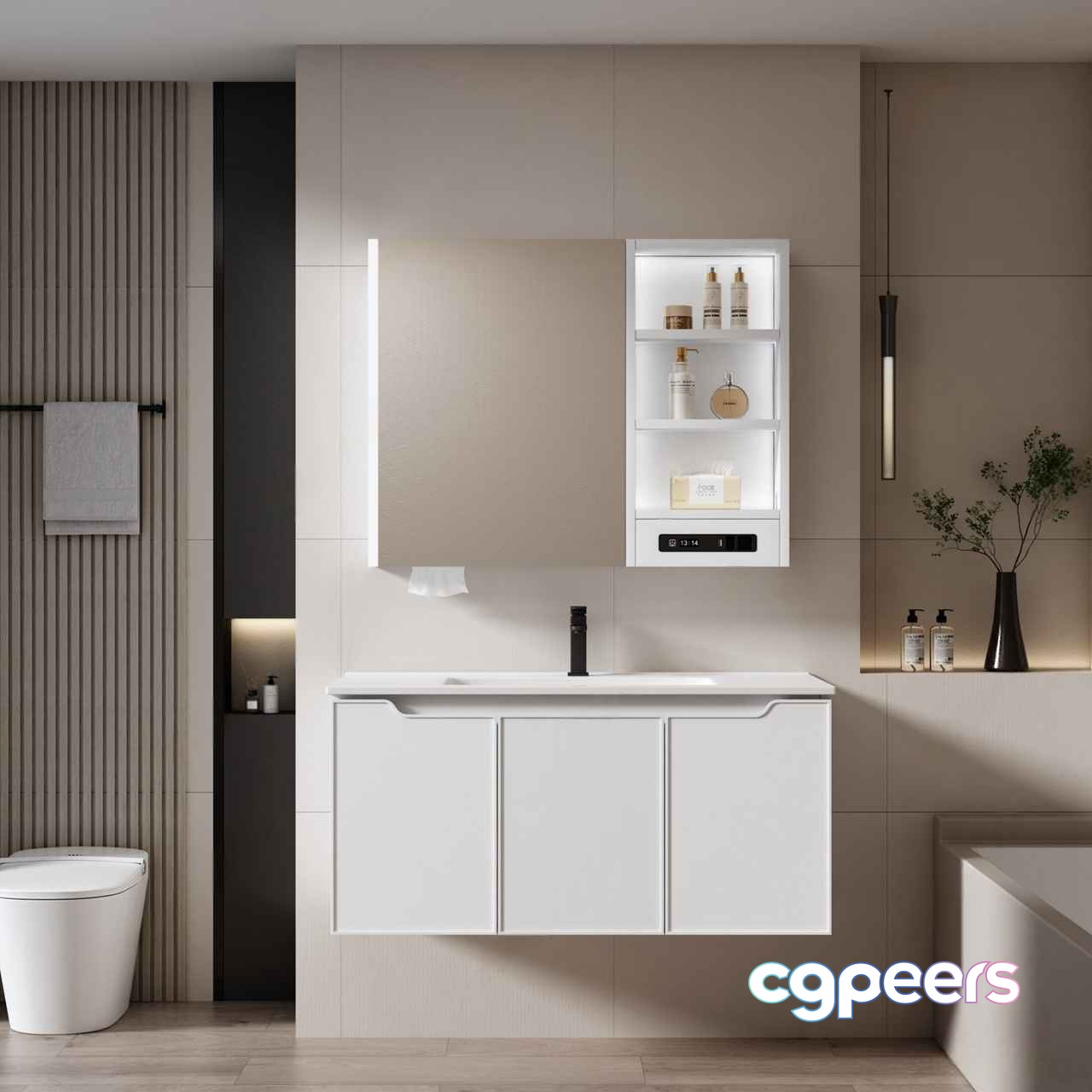 A Modern Bathroom 3D Model - 5191 - VRAY Render A Modern Bathroom 3D Model - 5191 - VRAY Render