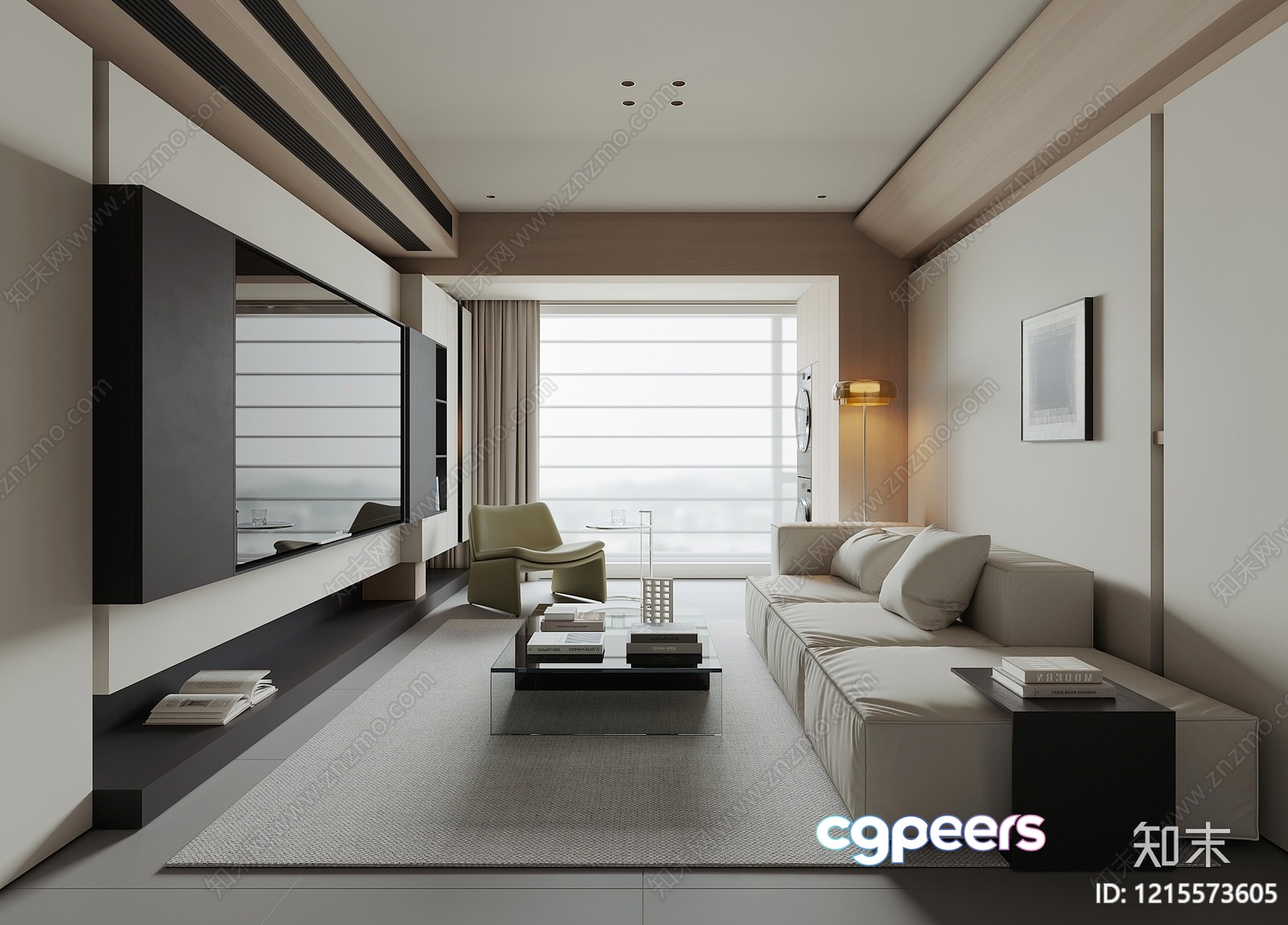 Modern Living Room 3D Model - 10479 - VRAY Render Modern Living Room 3D Model - 10479 - VRAY Render