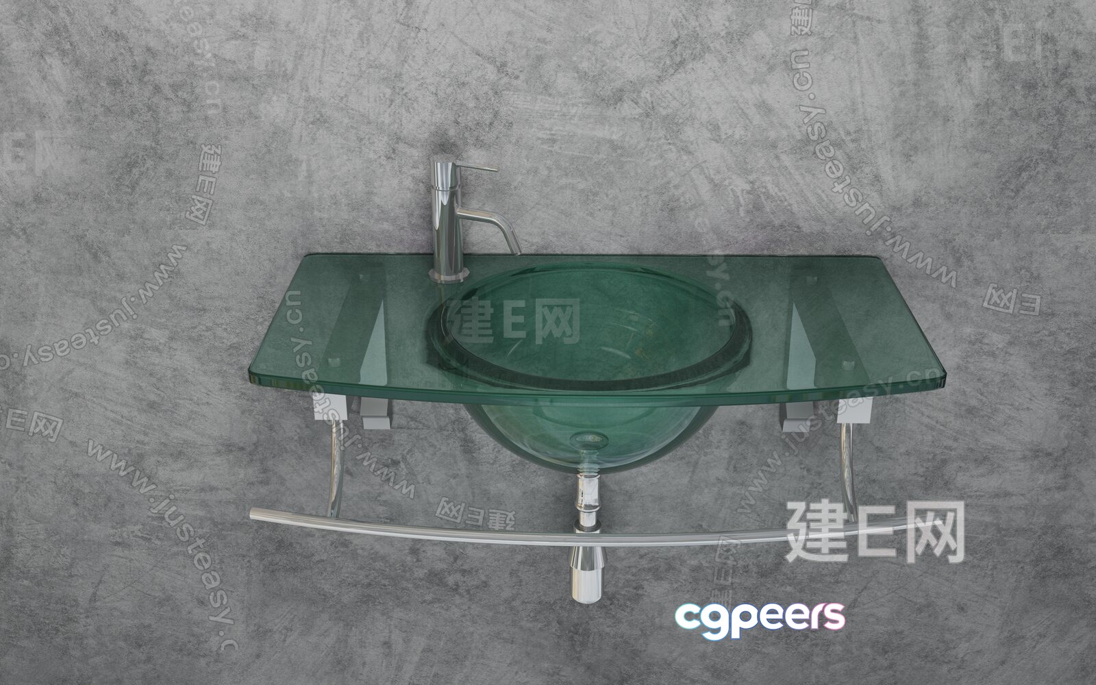 Modern Bathroom Sink 3D Model - 8126 - VRAY Render