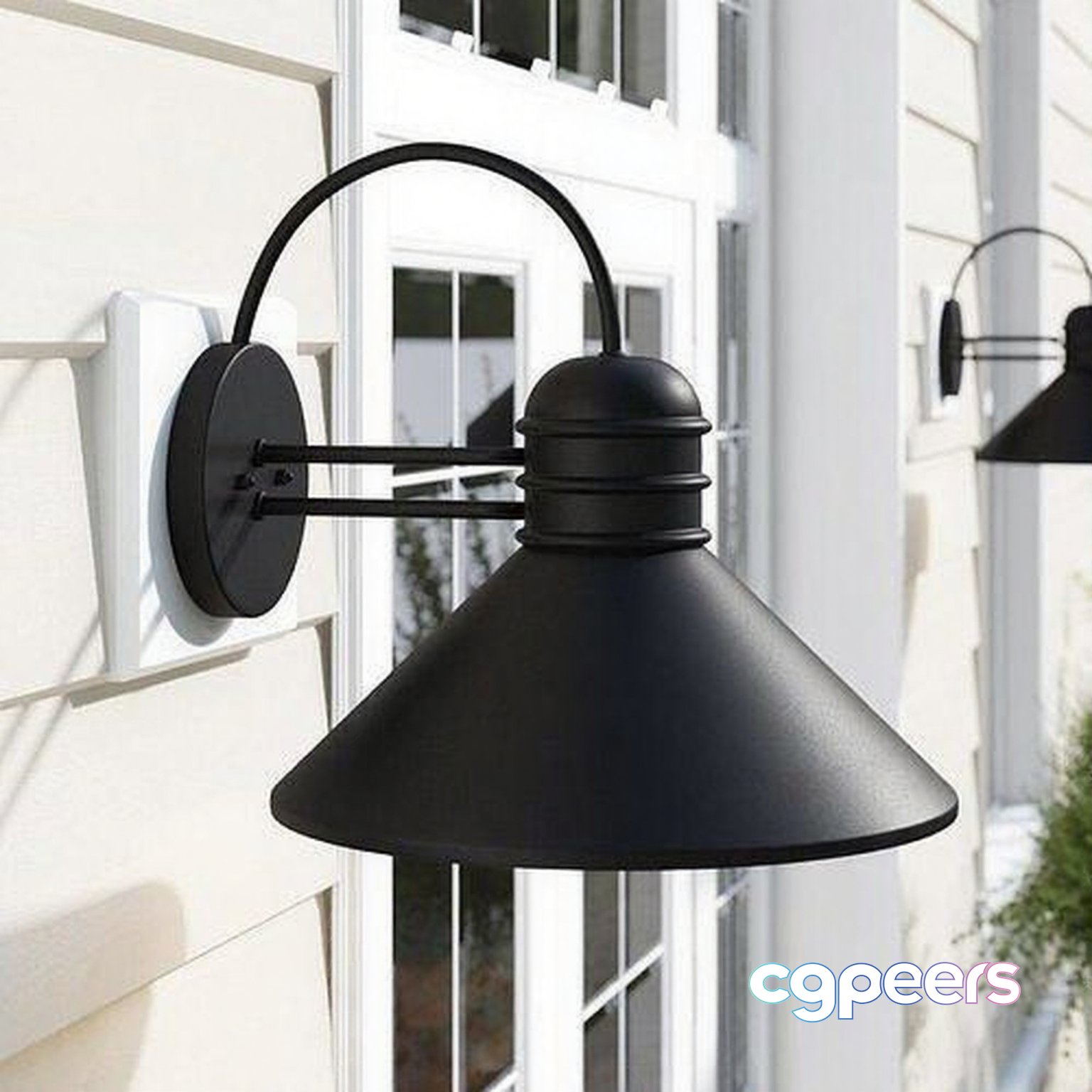 Black Outdoor Light Fixture 3D Model - 20649 - VRAY Render Black Outdoor Light Fixture 3D Model - 20649 - VRAY Render