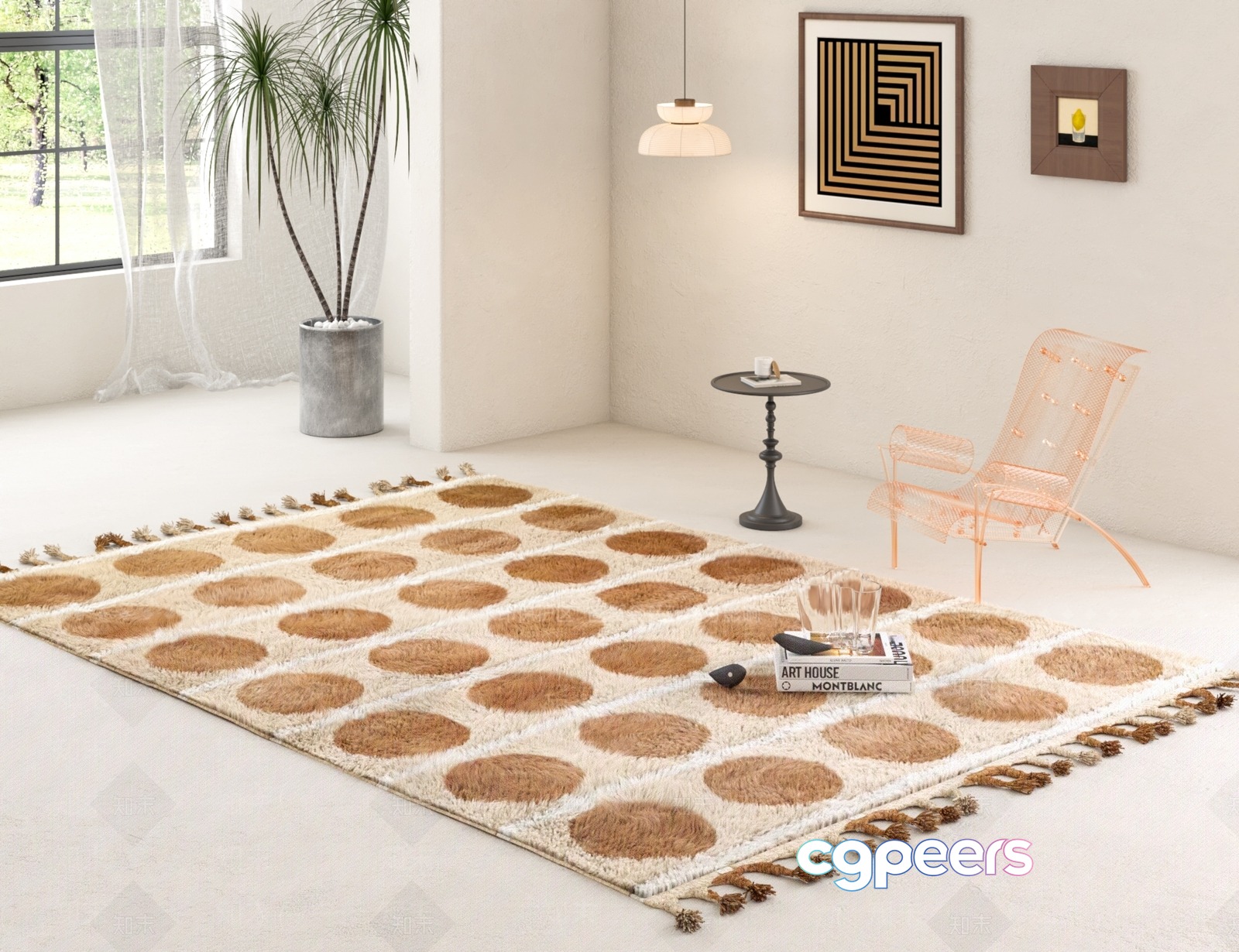 Modern Living Room 3D Model - 8175 - VRAY Render