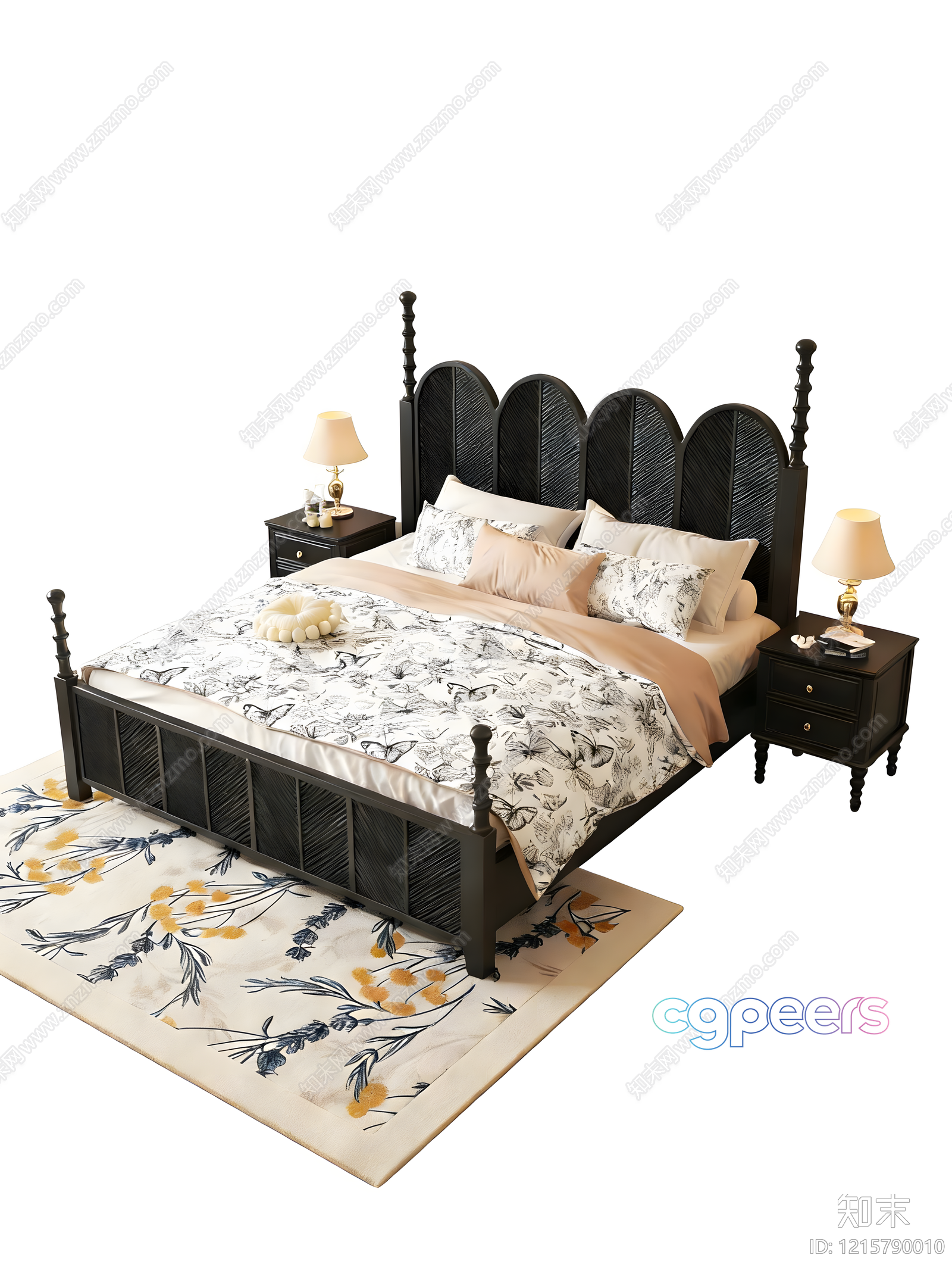 Cozy Bedroom 3D Model - 13431 - VRAY Render
