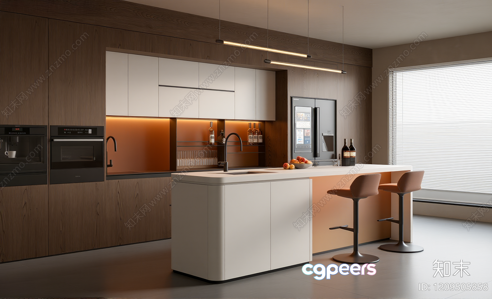 Modern Kitchen 3D Model - 6563 - VRAY Render