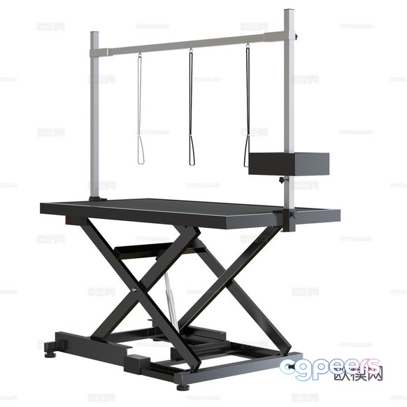 This Image Features A Black And Silver Table With A Metal Frame 3D Model - 17815 - CORONA Render This Image Features A Black And Silver Table With A Metal Frame 3D Model - 17815 - CORONA Render
