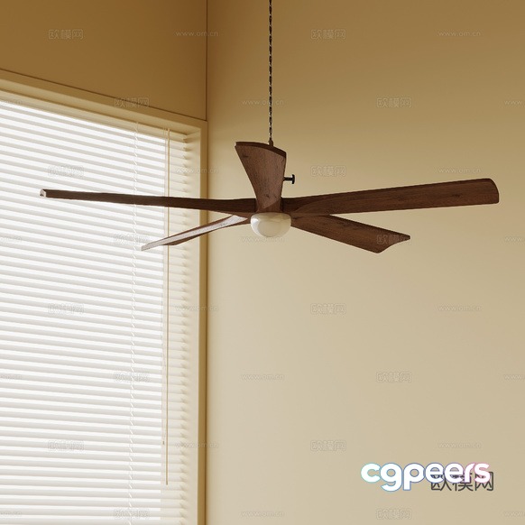 A Ceiling Fan With A Light Fixture 3D Model - 6005 - VRAY Render A Ceiling Fan With A Light Fixture 3D Model - 6005 - VRAY Render