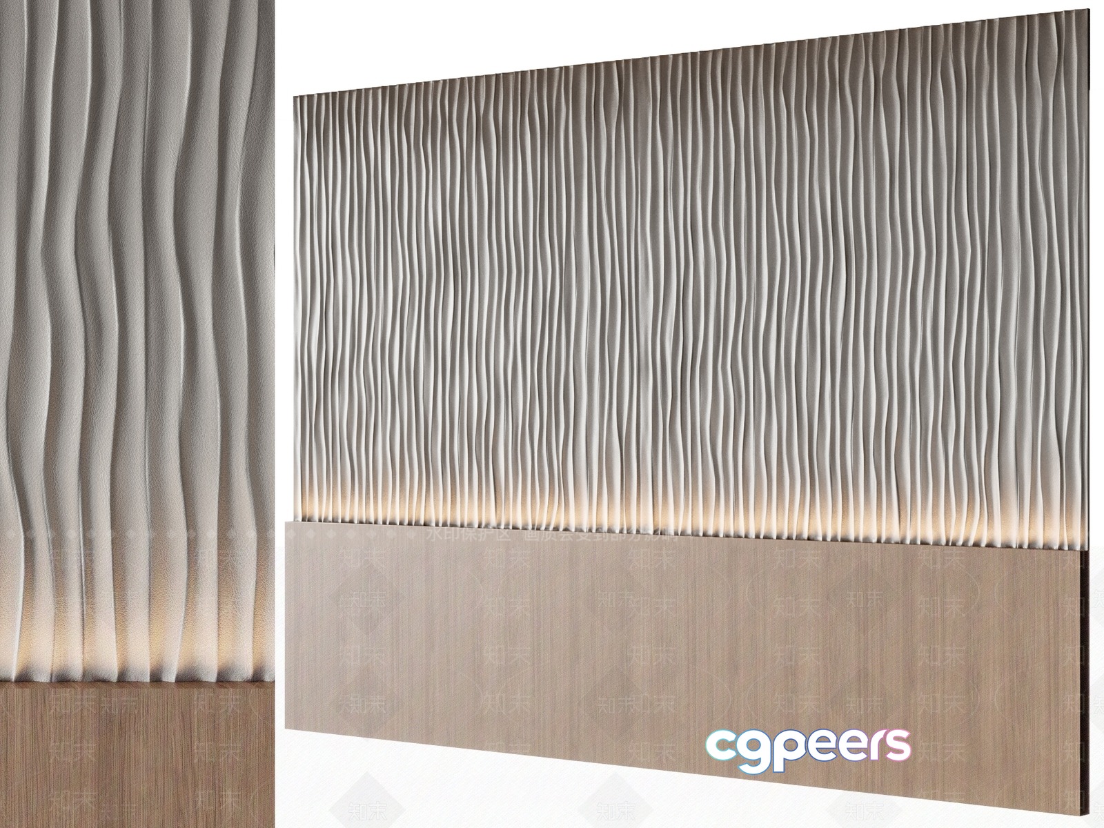 Modern Wall Design 3D Model - 9349 - VRAY Render