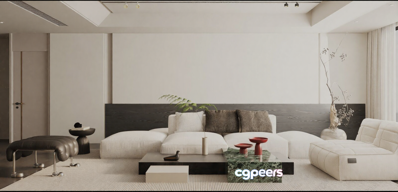 Modern Living Room 3D Model - 9738 - VRAY Render Modern Living Room 3D Model - 9738 - VRAY Render