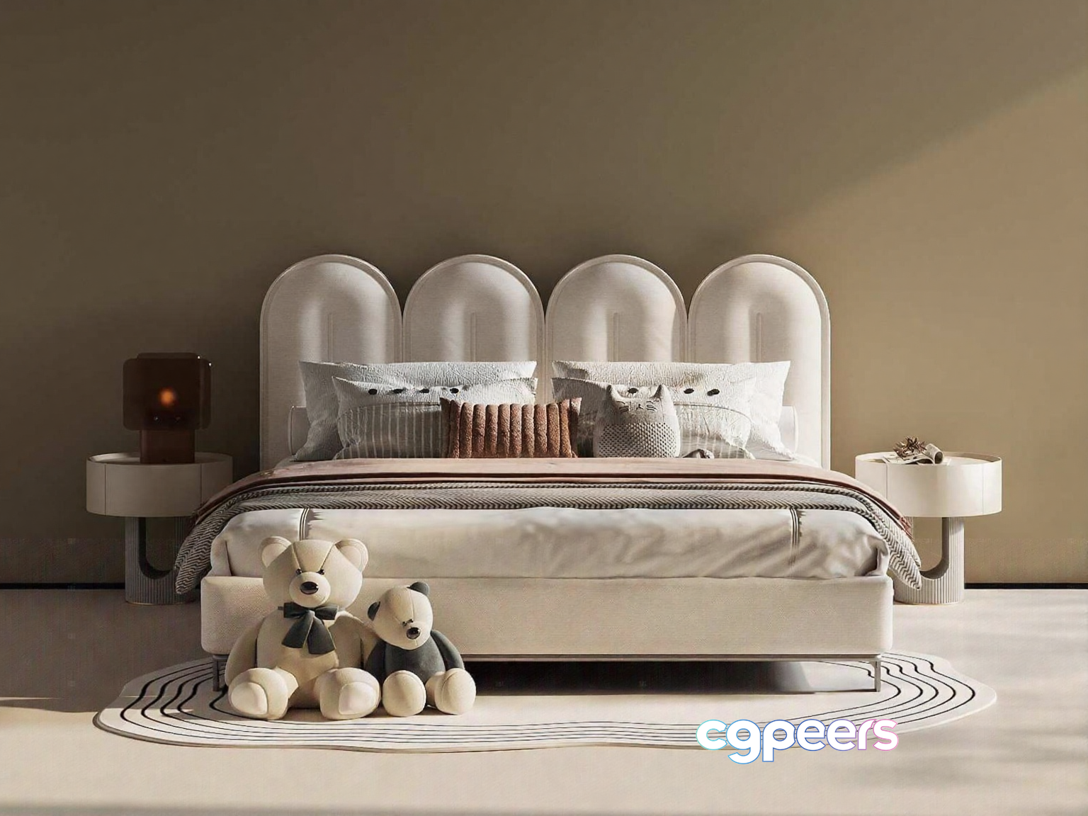 Cozy Modern Bedroom 3D Model - 22747 - CORONA Render