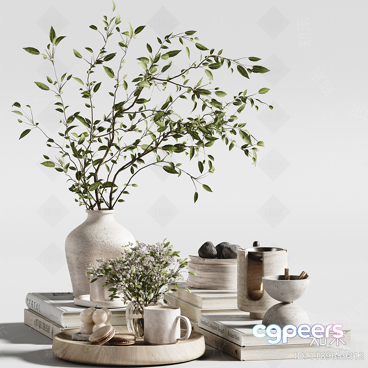 Minimalist Home Decor 3D Model - 6631 - CORONA Render