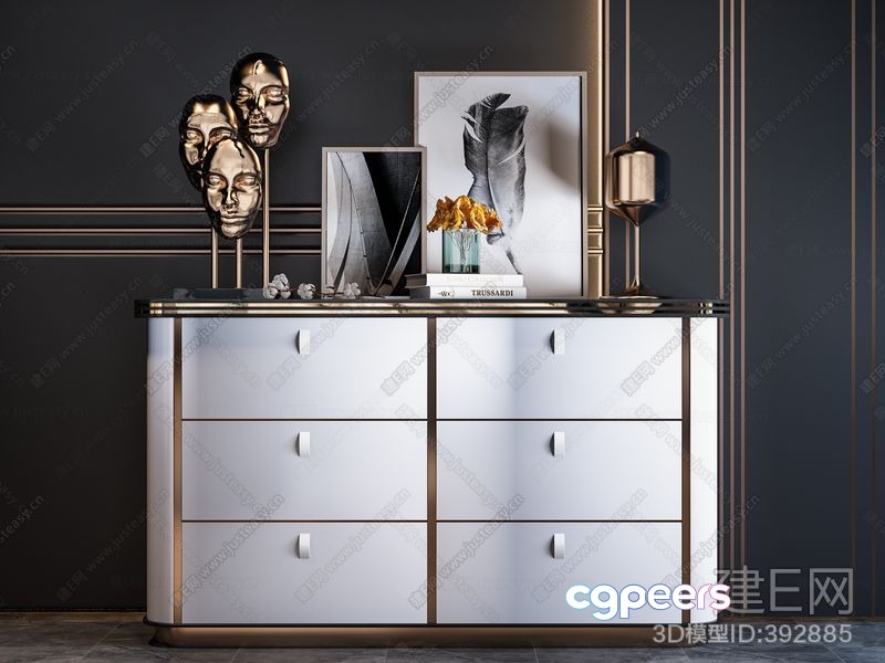 Modern Dresser 3D Model - 3164 - VRAY Render