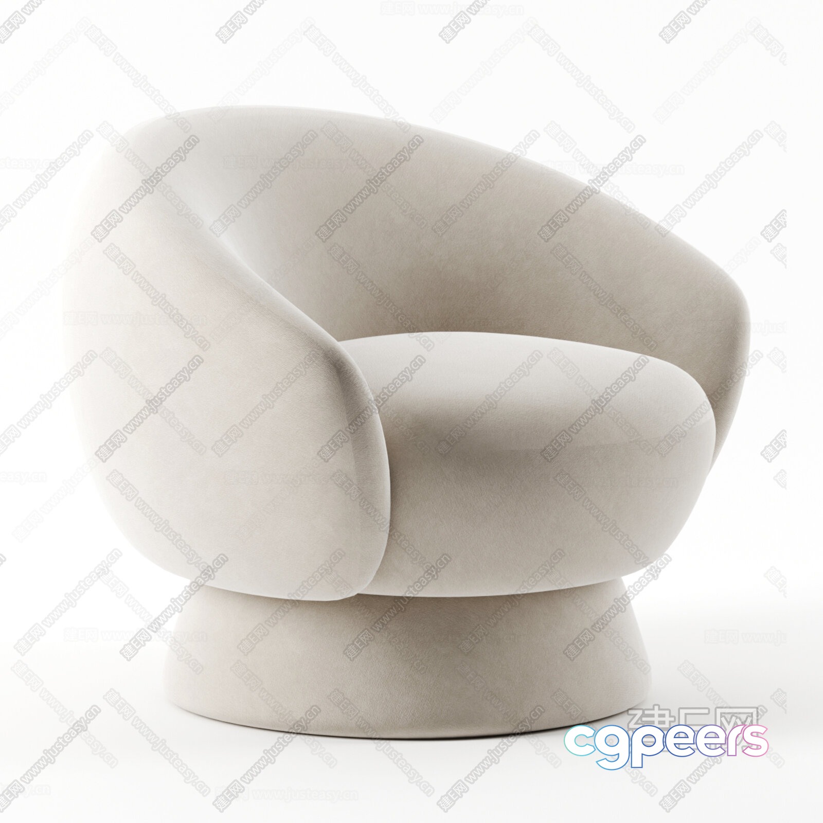 Modern White Chair 3D Model - 15719 - VRAY Render Modern White Chair 3D Model - 15719 - VRAY Render