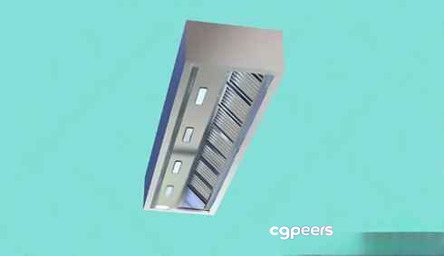 Grey Light Fixture 3D Model - 281 - VRAY Render Grey Light Fixture 3D Model - 281 - VRAY Render