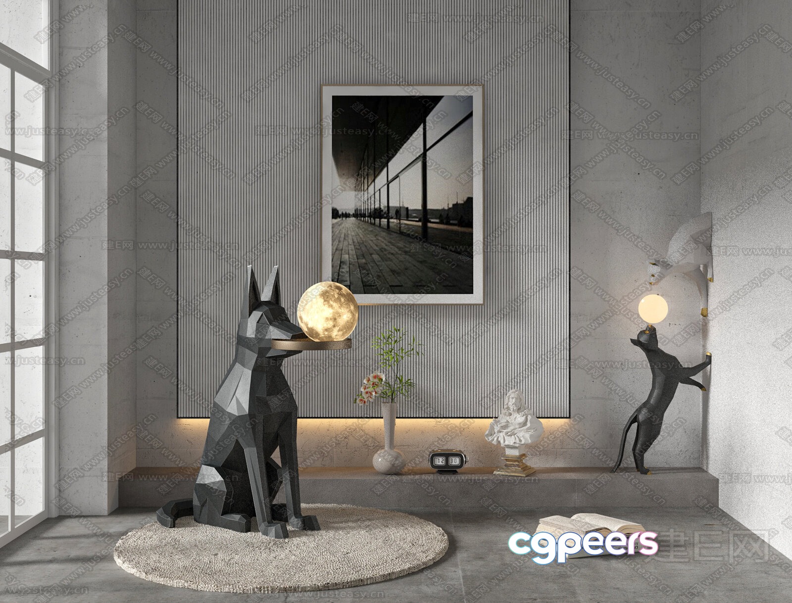 Modern Minimalist Interior Design 3D Model - 10802 - VRAY Render Modern Minimalist Interior Design 3D Model - 10802 - VRAY Render