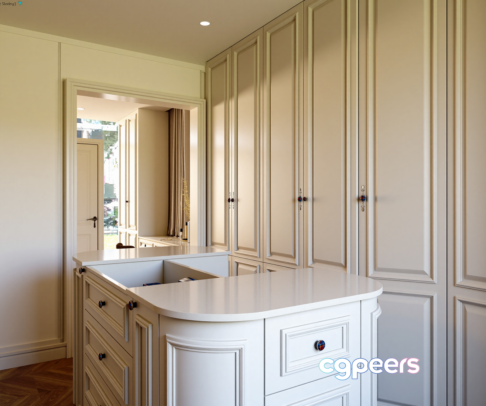 A White Closet 3D Model - 12564 - VRAY Render