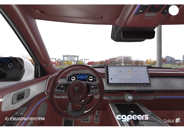 Modern Car Interior 3D Model - 3353 - VRAY Render Modern Car Interior 3D Model - 3353 - VRAY Render