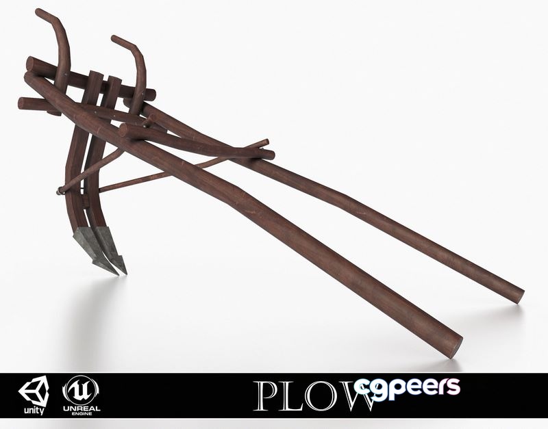 3D Game Assets - Western - Wooden Plow 3D Game Assets - Western - Wooden Plow