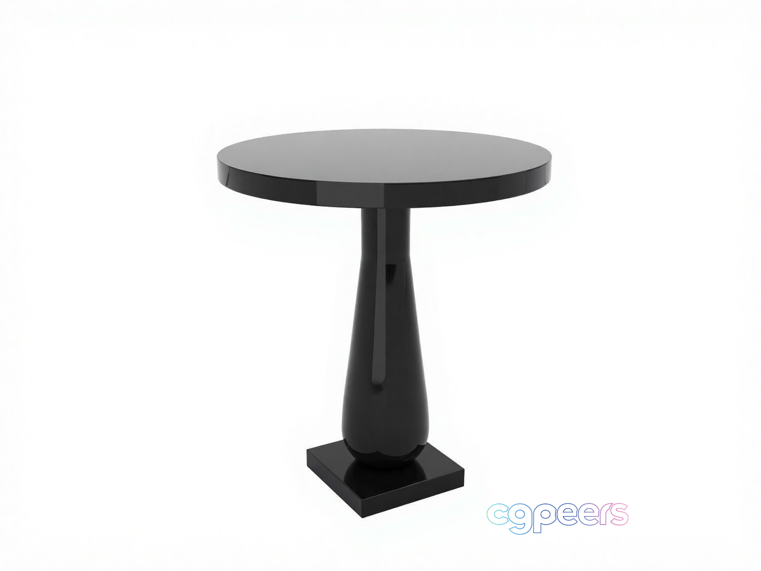 Small Black Table 3D Model - 4751 - CORONA Render