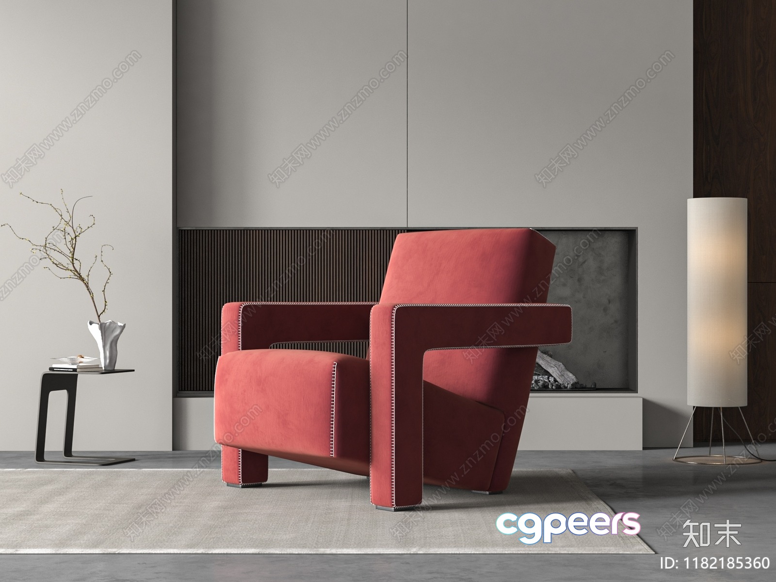 Modern Living Room 3D Model - 8540 - VRAY Render