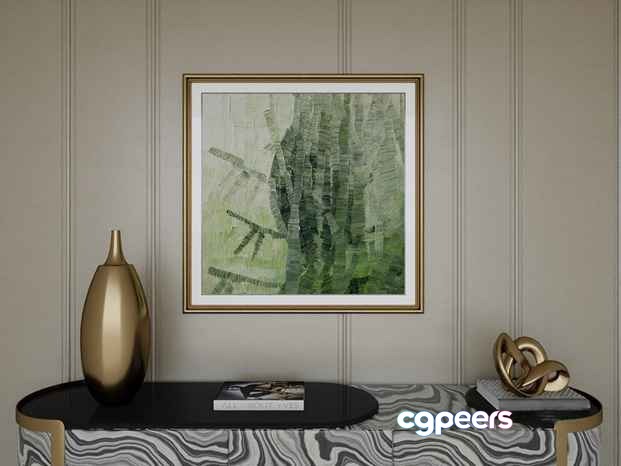 Modern Art Piece 3D Model - 13154 - CORONA Render