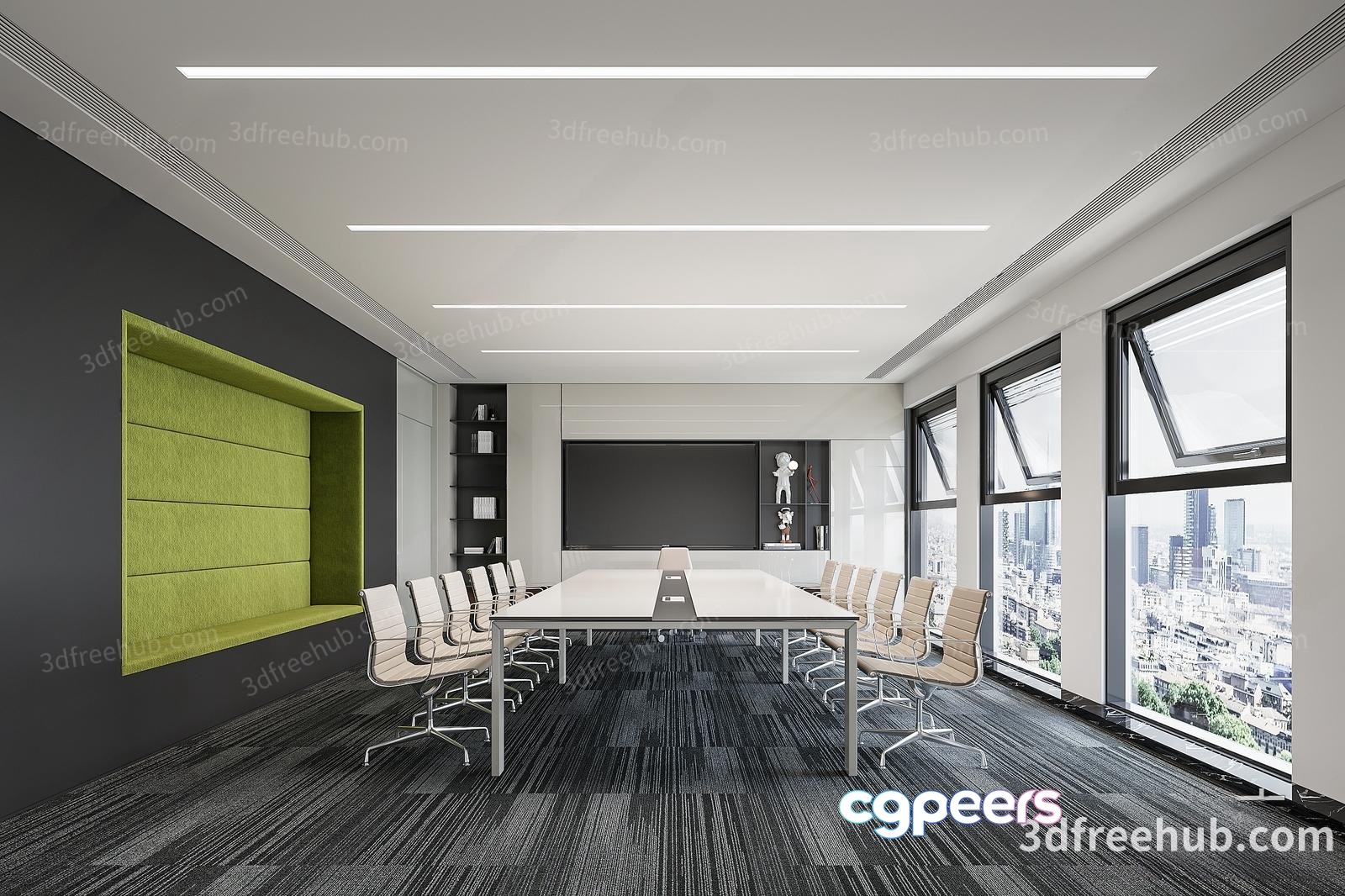 Modern Conference Room 3D Model - 22636 - VRAY Render Modern Conference Room 3D Model - 22636 - VRAY Render
