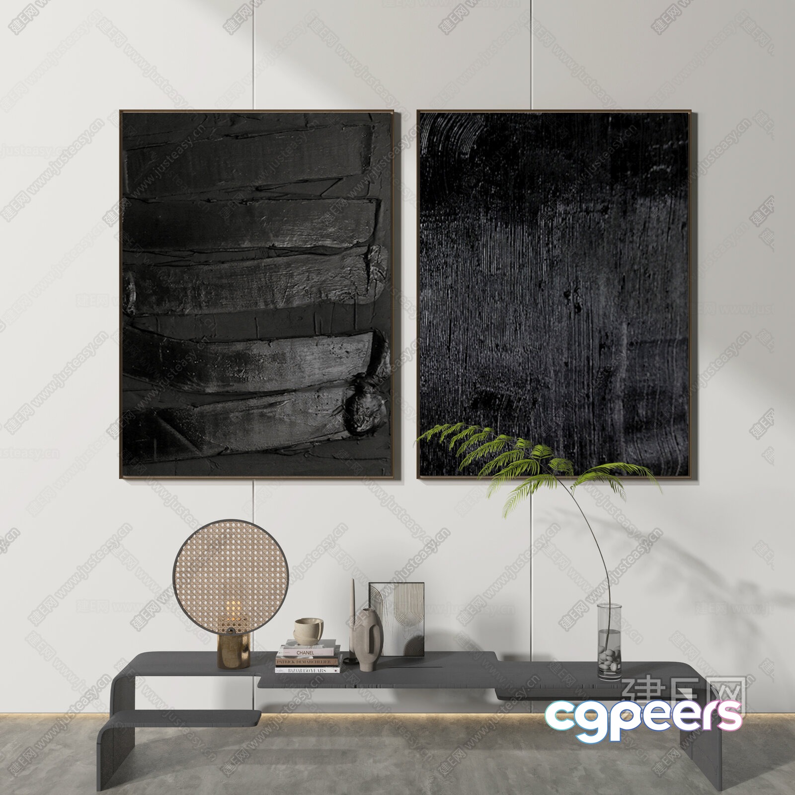 Modern Living Room 3D Model - 4628 - VRAY Render