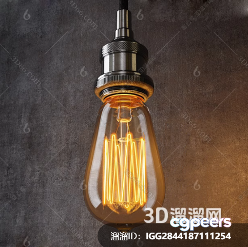Gold Light Fixture 3D Model - 3993 - VRAY Render
