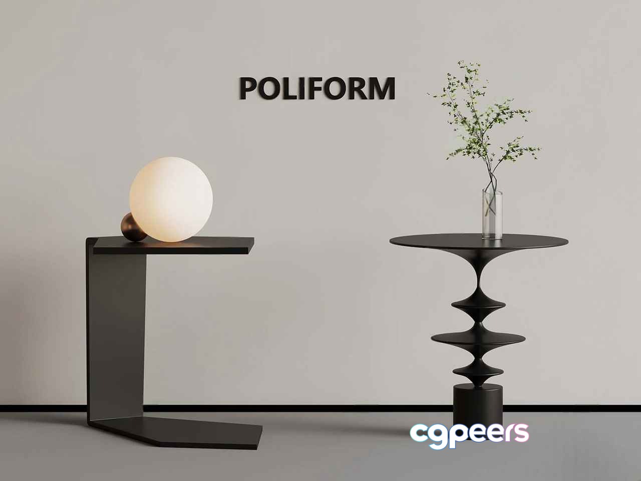 Modern Poliform Furniture 3D Model - 14658 - VRAY Render