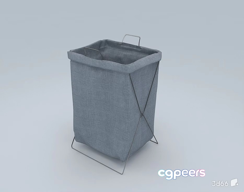 Grey Fabric Laundry Basket 3D Model - 18602 - VRAY Render Grey Fabric Laundry Basket 3D Model - 18602 - VRAY Render