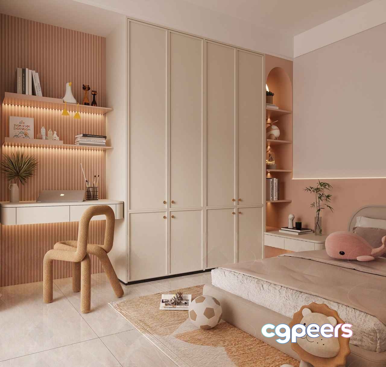 Cozy Kids' Bedroom 3D Model - 12503 - VRAY Render Cozy Kids' Bedroom 3D Model - 12503 - VRAY Render