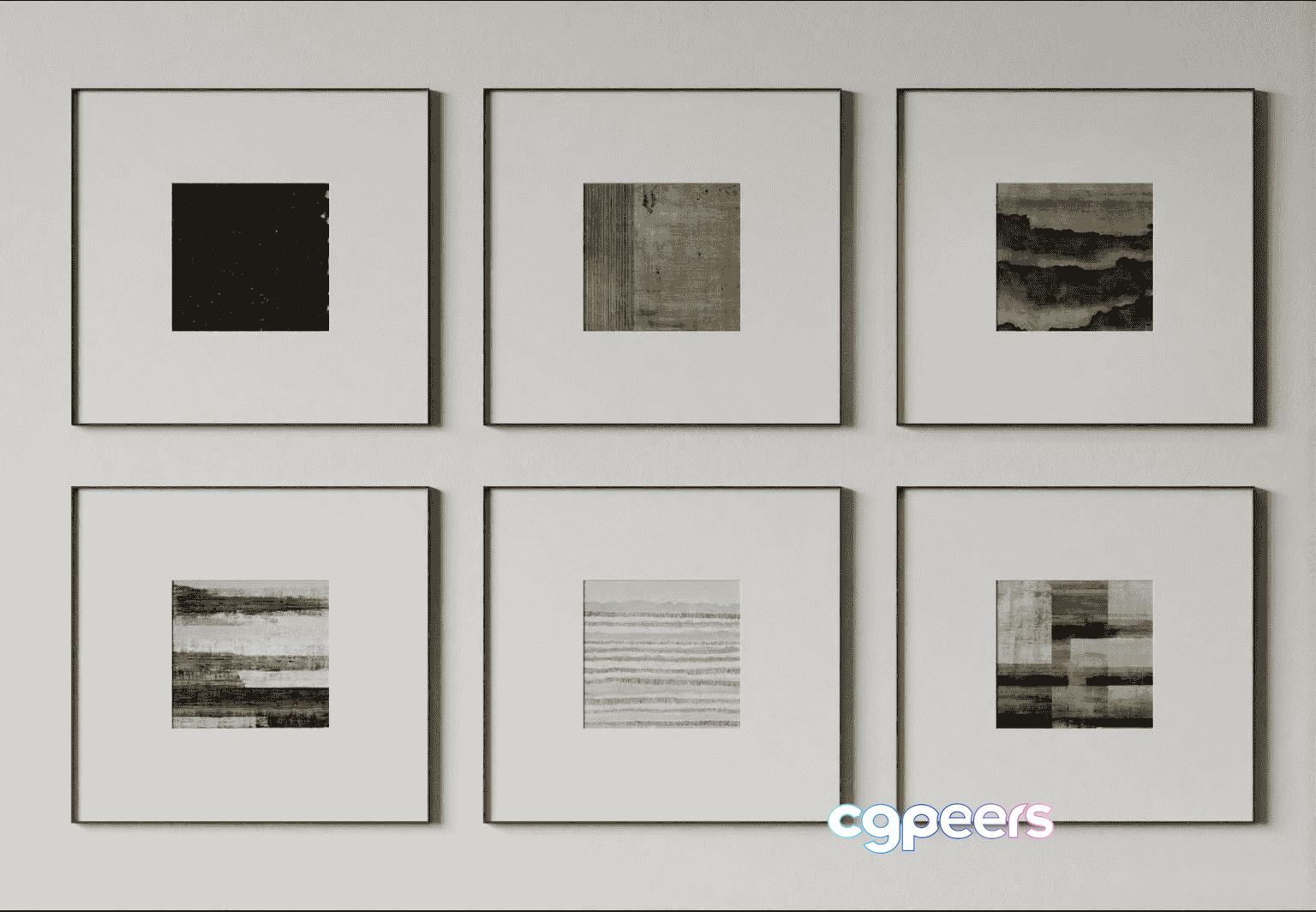 Minimalist Abstract Art 3D Model - 12081 - VRAY Render