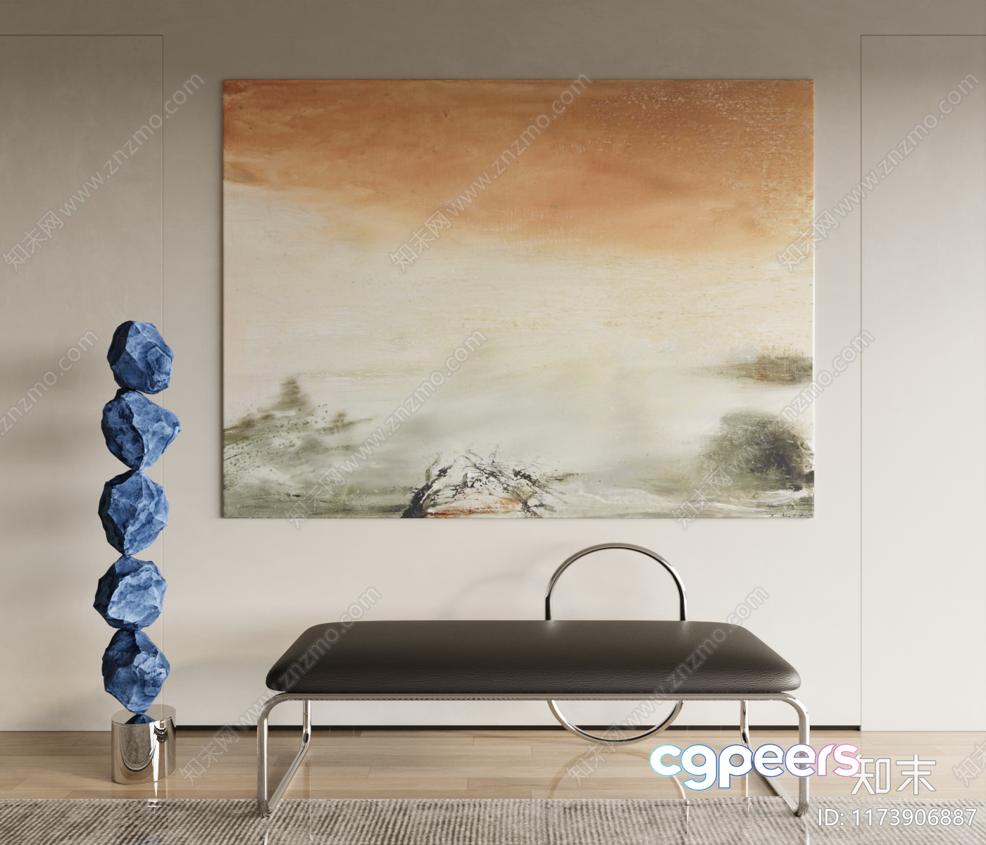 Modern Living Room 3D Model - 22478 - CORONA Render Modern Living Room 3D Model - 22478 - CORONA Render