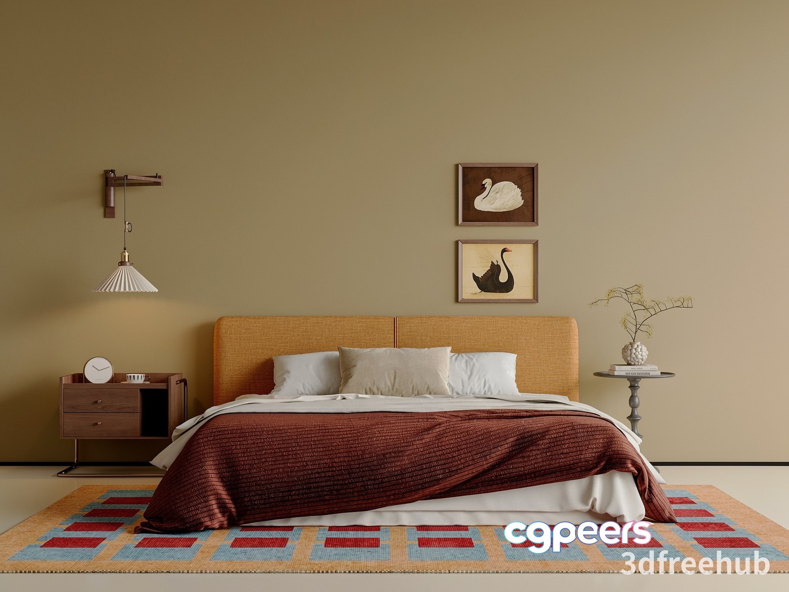 Cozy Bedroom 3D Model - 23172 - VRAY Render Cozy Bedroom 3D Model - 23172 - VRAY Render