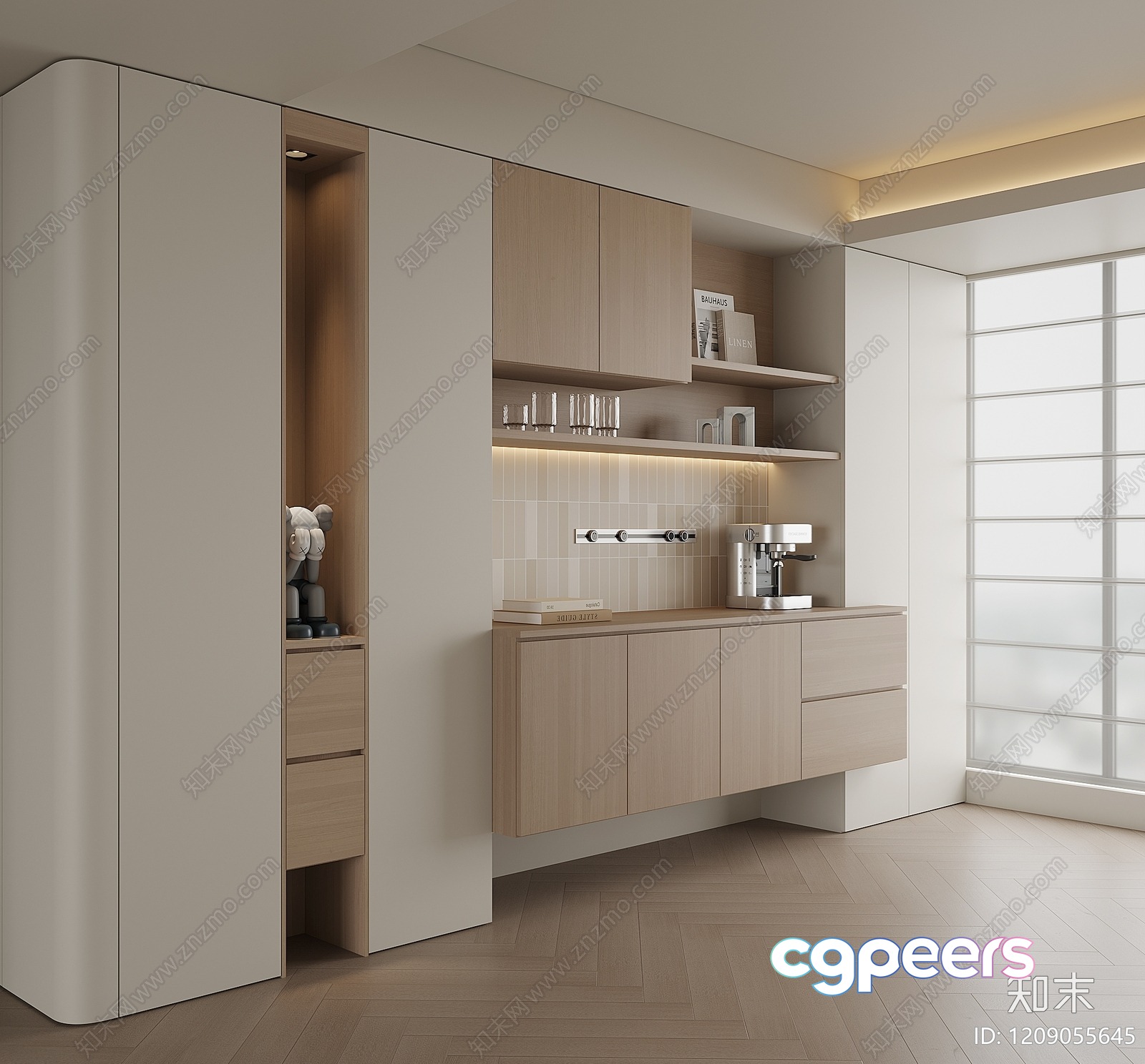 Modern Kitchen 3D Model - 8204 - VRAY Render