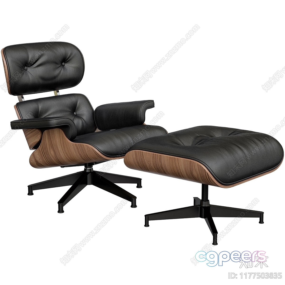Modern Lounge Chair 3D Model - 4837 - VRAY Render