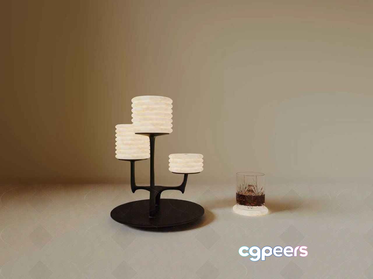 Black Candle Holder 3D Model - 17187 - VRAY Render Black Candle Holder 3D Model - 17187 - VRAY Render