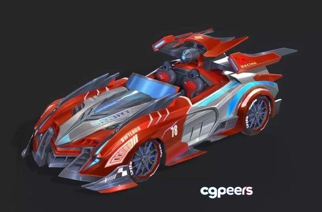 3D Game Assets - Couple car Low-poly 3D Game Assets - Couple car Low-poly
