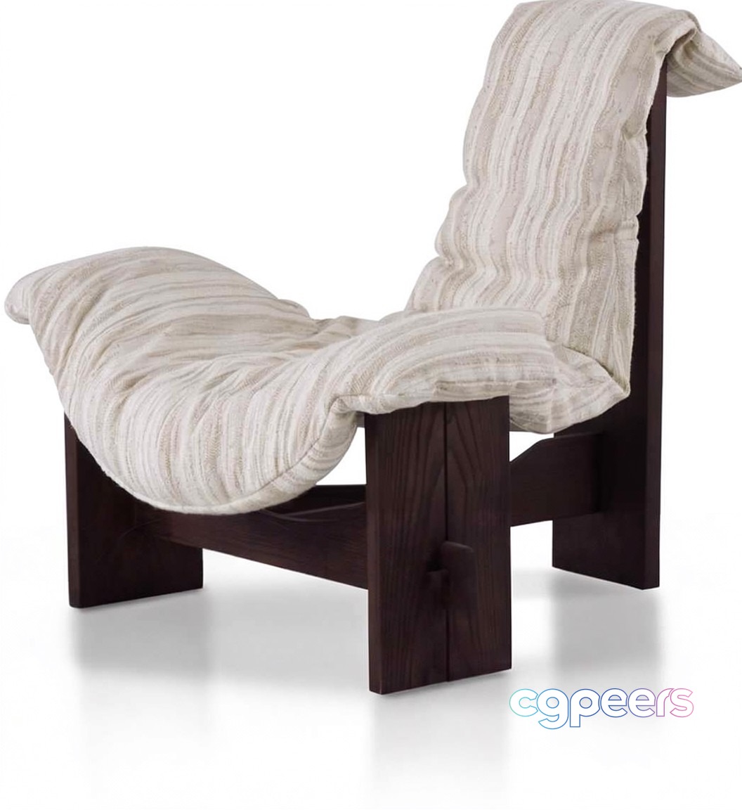 Wooden Lounge Chair 3D Model - 21194 - VRAY Render Wooden Lounge Chair 3D Model - 21194 - VRAY Render