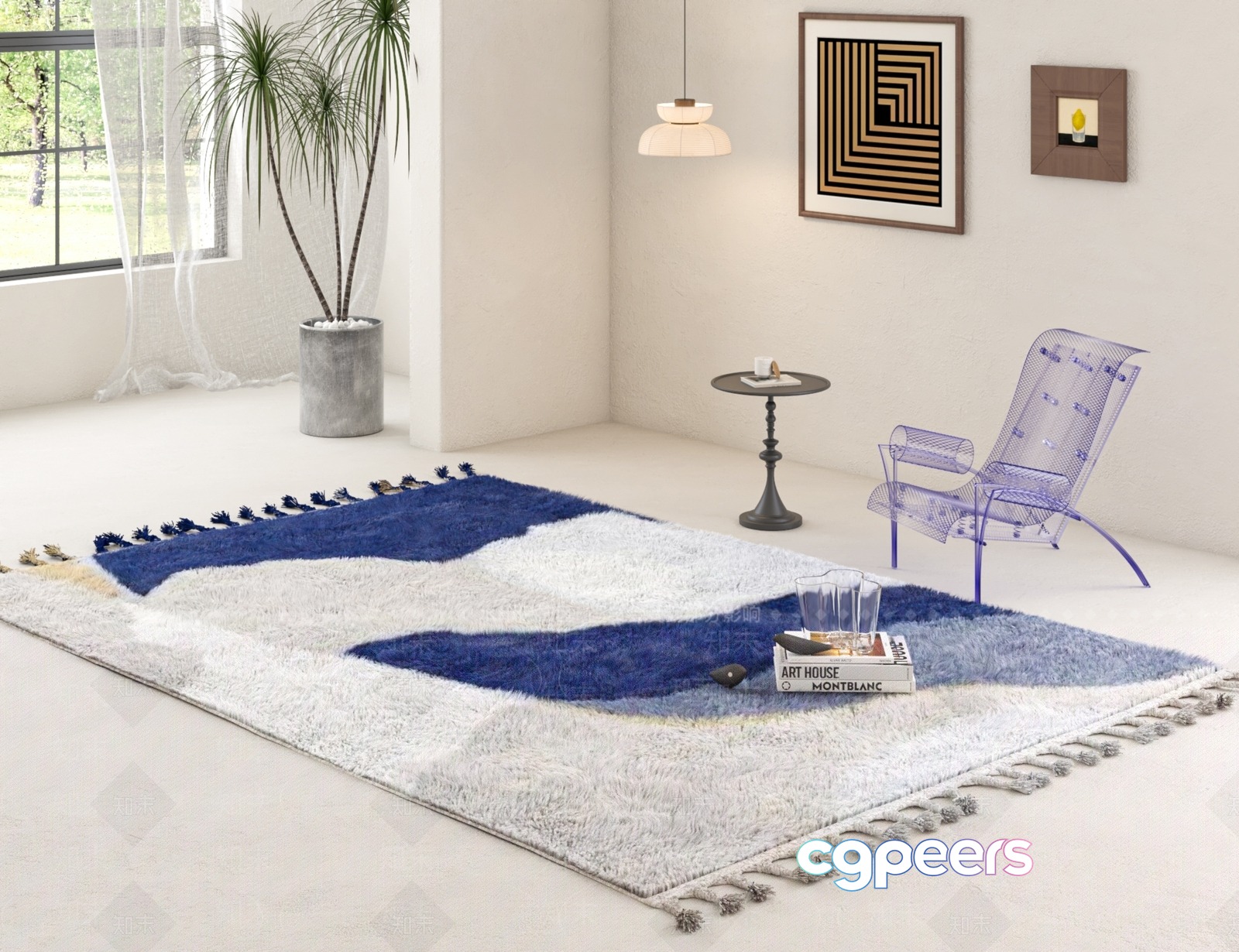 Modern Living Room 3D Model - 446 - VRAY Render Modern Living Room 3D Model - 446 - VRAY Render