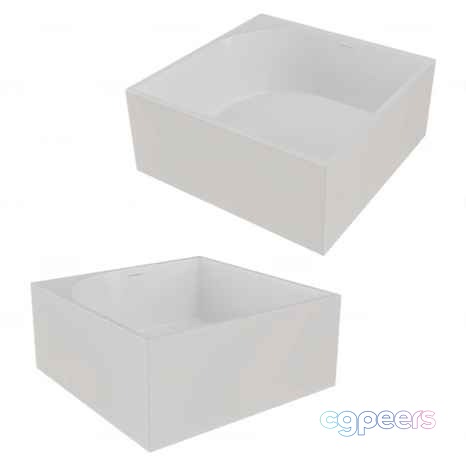 White Plastic Box 3D Model - 7638 - CORONA Render