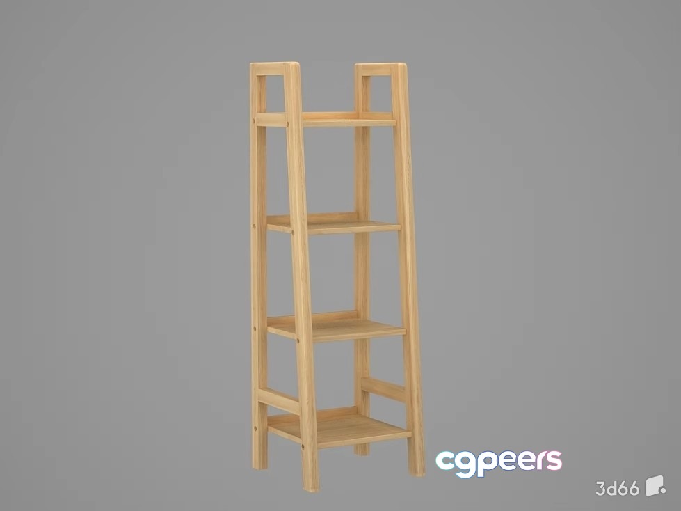 A Wooden Shelf 3D Model - 22740 - VRAY Render A Wooden Shelf 3D Model - 22740 - VRAY Render