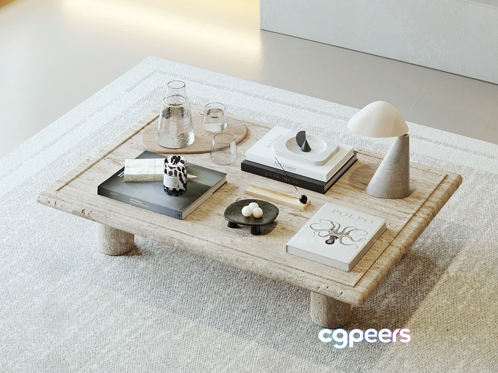 Modern Coffee Table 3D Model - 810 - VRAY Render Modern Coffee Table 3D Model - 810 - VRAY Render