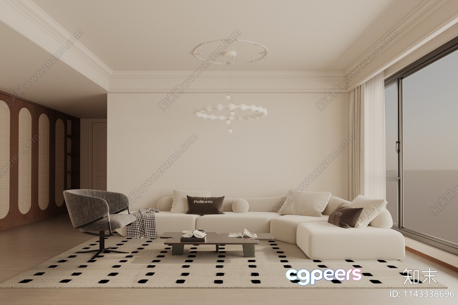 Modern Living Room 3D Model - 1024 - VRAY Render Modern Living Room 3D Model - 1024 - VRAY Render