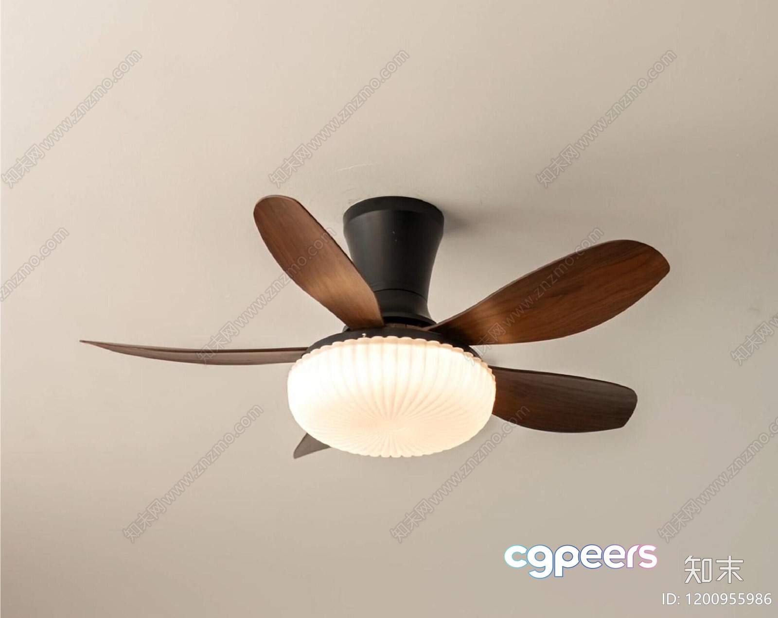 A Modern Ceiling Fan With A Light Fixture 3D Model - 11643 - CORONA Render A Modern Ceiling Fan With A Light Fixture 3D Model - 11643 - CORONA Render