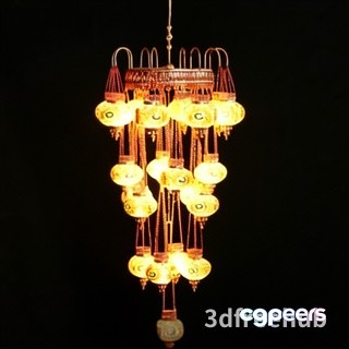 Gold Light Fixture 3D Model - 23625 - VRAY Render Gold Light Fixture 3D Model - 23625 - VRAY Render