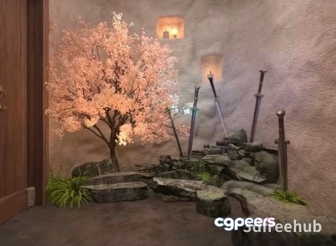 A 3D Free Hub With A Sword And Tree 3D Model - 22659 - VRAY Render A 3D Free Hub With A Sword And Tree 3D Model - 22659 - VRAY Render
